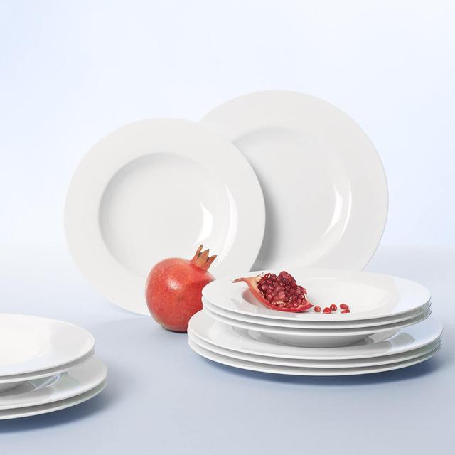 Villeroy & Boch Royal 12 Piece Premium Bone Porcelain Dining Plate Set (Set of 6) Villeroy & Boch on Productcaster.