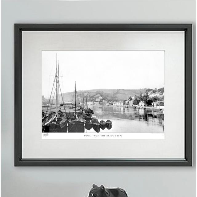 Looe, From The Bridge 1893 - Single Picture Frame Print The Francis Frith Collection Size: 28cm H x 36cm W x 2.3cm D on Productcaster.