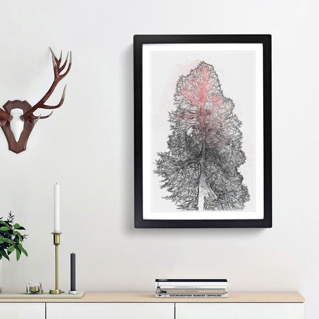 Colour of the Tree in Abstract - Picture Frame Graphic Art Print East Urban Home Size: 87cm H x 62cm W x 2cm D, Frame Option: Black Framed on Productcaster.