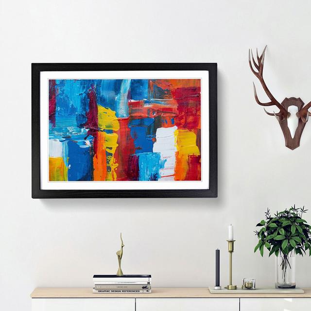 Abstract Art Painting Vol.114 by S.Johnson - Picture Frame Painting Print East Urban Home Size: 36cm H x 48cm W x 2cm D, Frame Option: Black Framed on Productcaster.