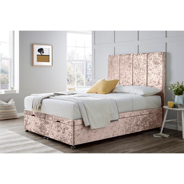 Divan Bed with 24" Headboard on Struts Wayfair Sleep Size: Single (3'), Colour: Truffle on Productcaster.