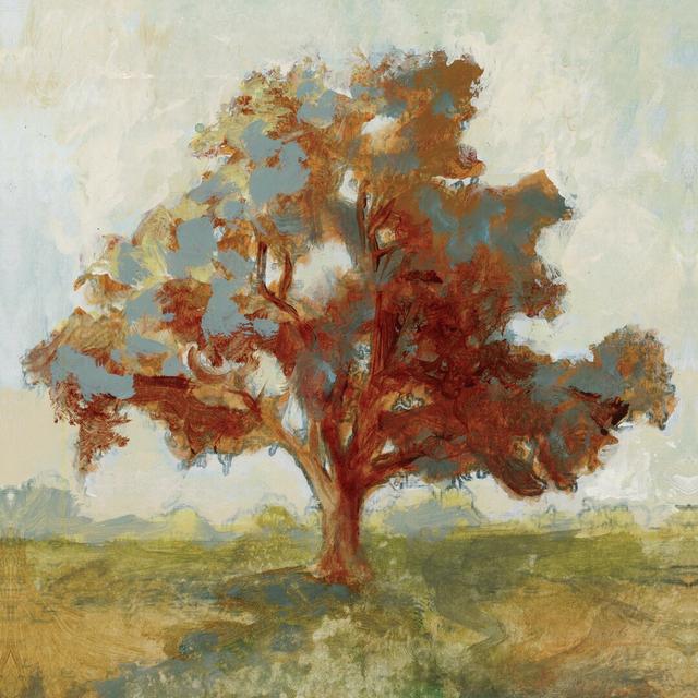 Autumn Arbor - Wrapped Canvas Painting Rosalind Wheeler Size: 76cm H x 76cm W on Productcaster.