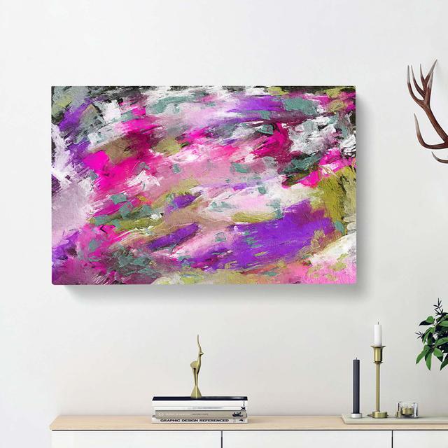 Abstract Art Painting Vol.283 - Wrapped Canvas Painting Print East Urban Home Size: 35cm H x 50cm W x 3cm D on Productcaster.