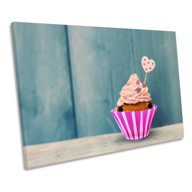 Candy Cup Cake Kitchen CANVAS WALL ART Print Picture Ebern Designs Size: 61cm H x 91.4cm W x 4cm D on Productcaster.