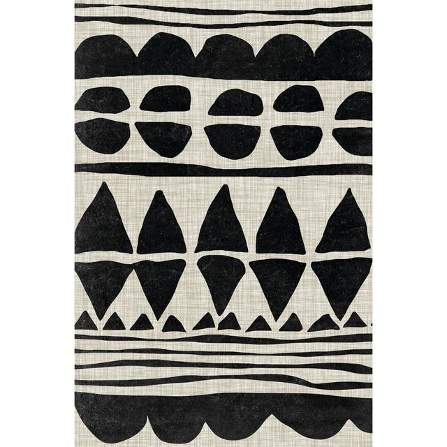 Monochrome Quilt I by Melissa Wang - Wrapped Canvas Painting Natur Pur Size: 46cm H x 30cm W x 3.8cm D on Productcaster.