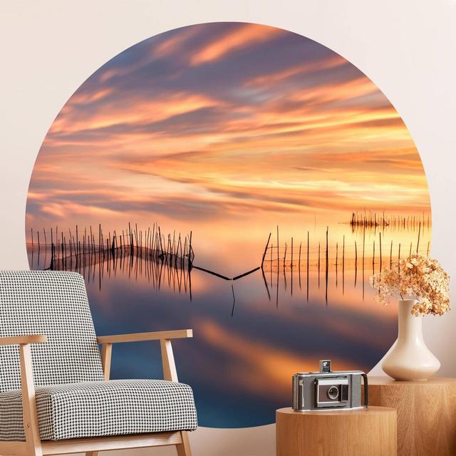 Curran Matte Peel & Stick Mural Highland Dunes Size: 225cm L x 225cm W on Productcaster.