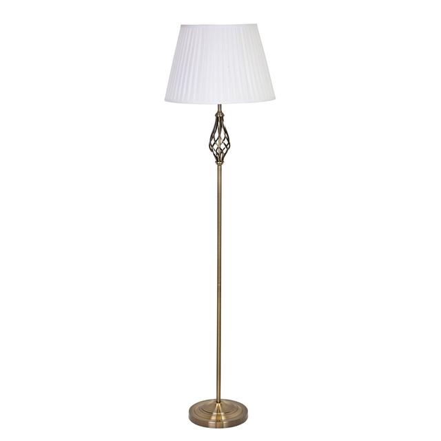 Backus 165cm Traditional Twist Antique Floor Lamp Rosalind Wheeler on Productcaster.