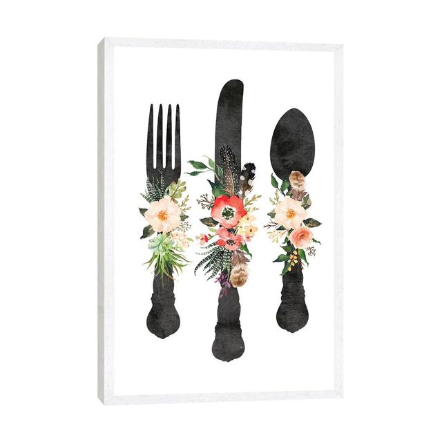 Kitchen Utensils - Painting Print on Canvas Ebern Designs Format: White Framed, Size: 101.6cm H x 66.04cm W x 3.81cm D on Productcaster.