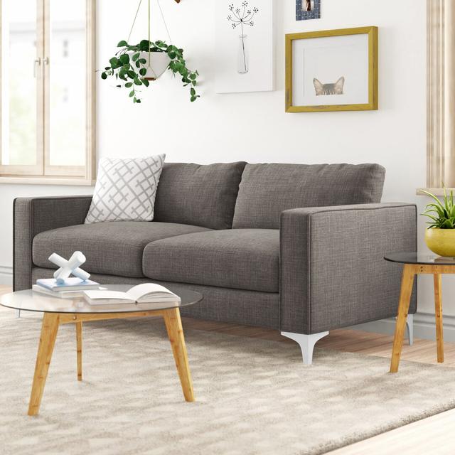 2-Seater Sofa by Zipcode Design, Upholstery: Slate, Scatter Cushions Included: Yes on Productcaster.