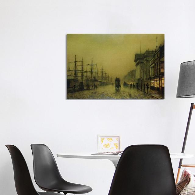 Liverpool Docks Customs House and Salthouse Docks, Liverpool by John Atkinson Grimshaw - Wrapped Canvas Graphic Art Breakwater Bay Size: 66.04cm H x 1 on Productcaster.