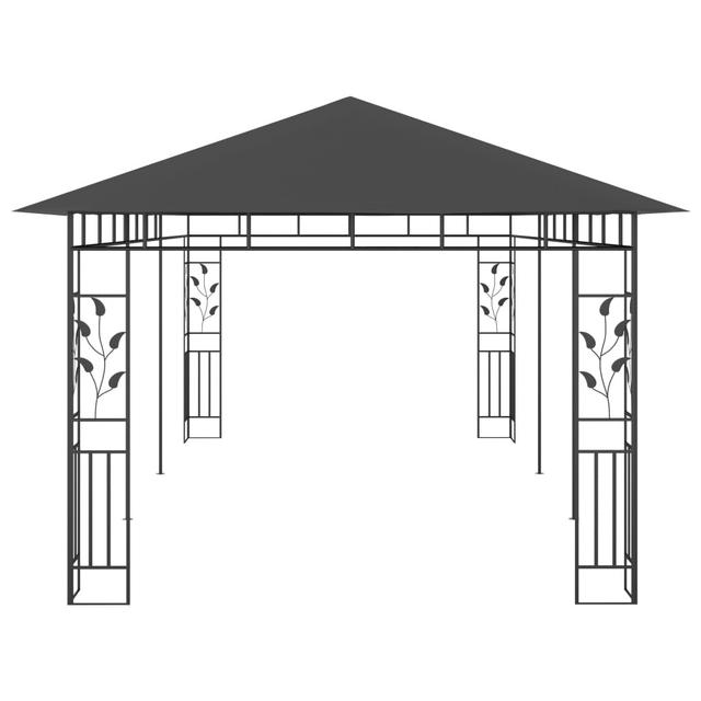 300 cm x 600 cm Pavillon Mrsinlik aus Stahl Garten Living Dachfarbe: Anthrazit on Productcaster.