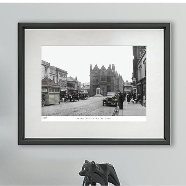 'Truro, Boscawen Street 1923' by Francis Frith - Picture Frame Photograph Print on Paper The Francis Frith Collection Colour: Dark Grey/Ivory, Size: 4 on Productcaster.