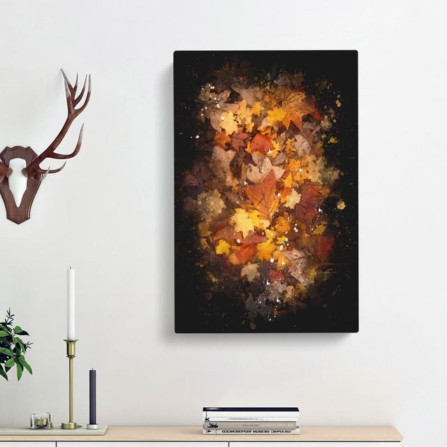 Fallen Leaves - Wrapped Canvas Print East Urban Home Size: 50cm H x 35cm W x 3cm D on Productcaster.