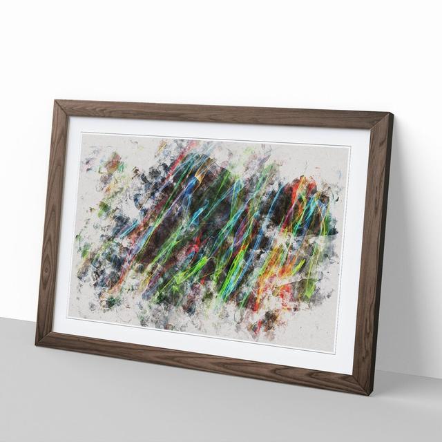 Rainbow Smoke Vol (5) - Picture Frame Painting East Urban Home Size: 27cm H x 36cm W x 2cm D, Frame Option: Walnut Framed on Productcaster.