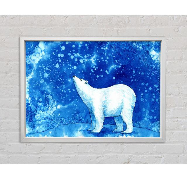 Magical Polar Bear Framed Print Latitude Vive Size: 59.7cm H x 84.1cm W on Productcaster.