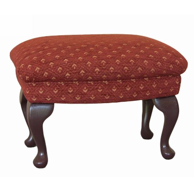 Jernigan Upholstered Decorative Stool Astoria Grand Upholstery: Fortuna Honey Pattern, Leg Finish: Mahogany on Productcaster.