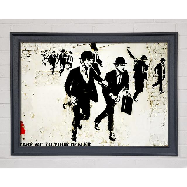 Bankers On The Run Framed Print Ebern Designs Size: 21cm H x 29.7cm W x 1.5cm D on Productcaster.