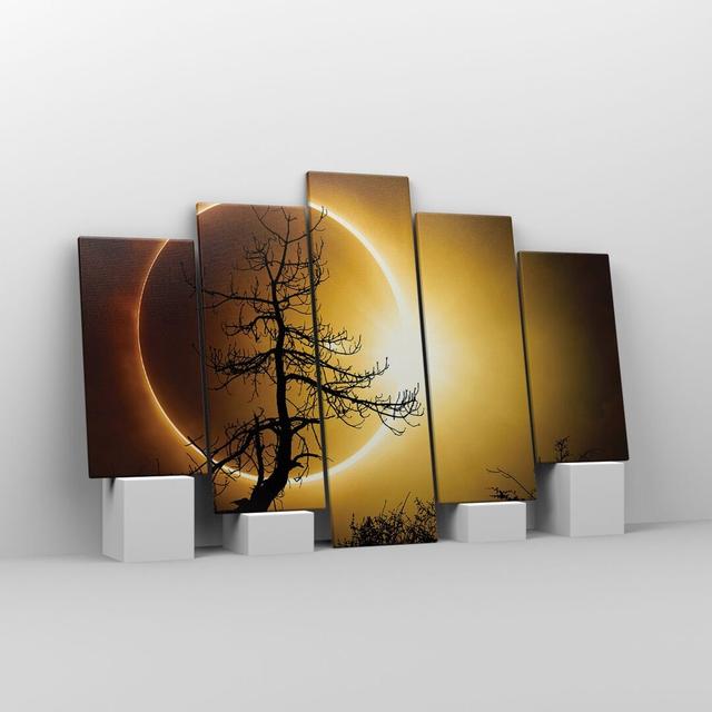 Eclipse The Sun Tree EUArttor Size: 100cm H x 150cm W on Productcaster.