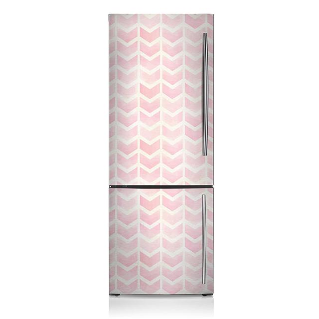 Pink Vectors Fridge Magnetic Door Sticker East Urban Home on Productcaster.