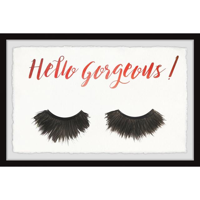 'Hello Gorgeous!' by Alison B Illustration - Picture Frame Art Print on Paper East Urban Home Size: 38 cm H x 45 cm W x 3.81 cm D on Productcaster.