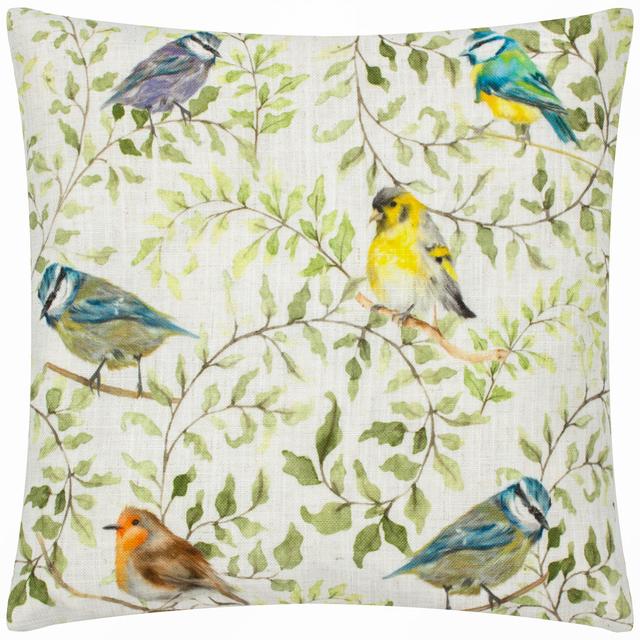 Shugborough Birds Floral Square Throw Cushion Cover Evans Lichfield on Productcaster.