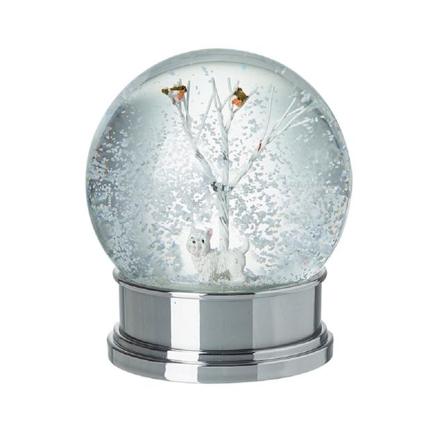 Winter Snow Globe with Small Dog The Seasonal Aisle on Productcaster.