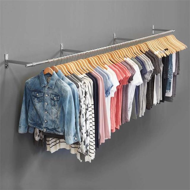 Croley Wall Mounted Clothes Rack Rebrilliant on Productcaster.