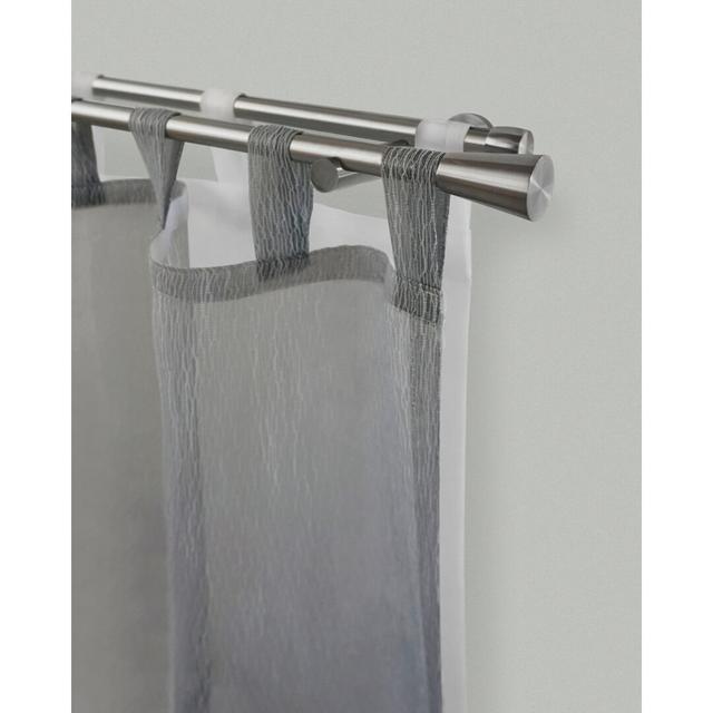 Cashius Curtain Double Pole Ebern Designs Size: 5cm H x 170cm W x 15cm D on Productcaster.