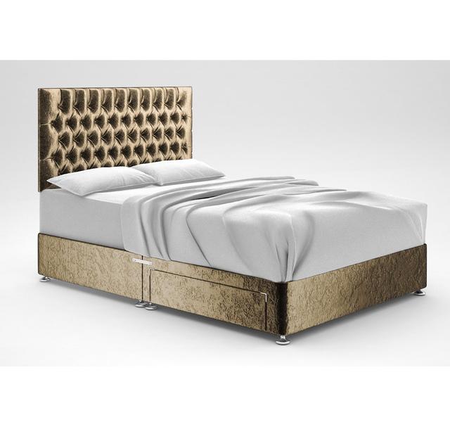 Zawacki Divan Bed Base 17 Stories Size: King (5'), Colour: Black, Storage Type: 2 Drawers on Productcaster.