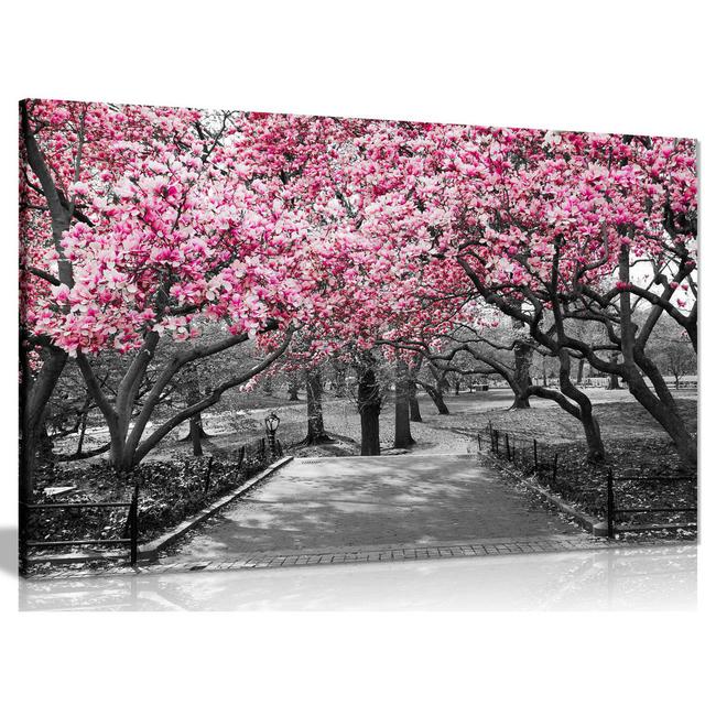 Blossoms - Wrapped Canvas Print Panther Print Size: 20cm H x 31cm W on Productcaster.