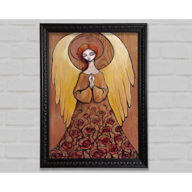 Wooden Angel - Single Picture Frame Art Prints Bright Star Size: 29.7cm H x 21cm W on Productcaster.