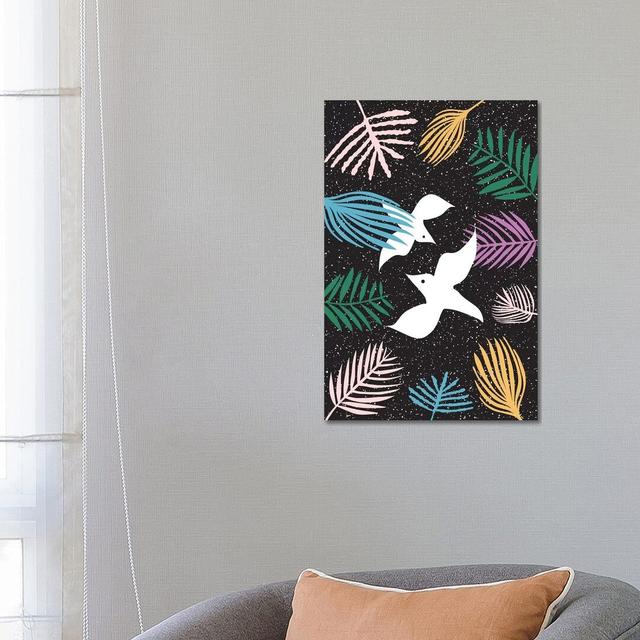 Birds of Paradise by Linda Gobeta - Wrapped Canvas Graphic Art Bay Isle Home Size: 66.04cm H x 45.72cm W x 1.9cm D on Productcaster.