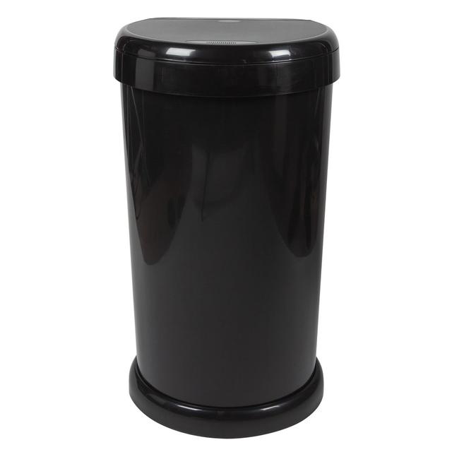 42 Litre Touch Top Waste Bin Total Bins UK Colour: Black on Productcaster.