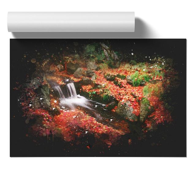 Forest Stream Vol.4 Paint Splash - Unframed Graphic Art East Urban Home Size: 21cm H x 30cm W x 0.1cm D on Productcaster.