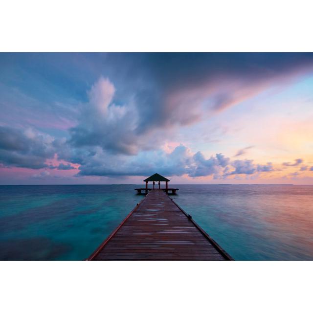 Maldives seascape at dawn House of Hampton Size: 30cm H x 46cm W on Productcaster.