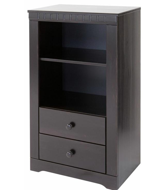 Kason 2 Drawer 55Cm W Solid Wood Chest Of Drawers Brambly Cottage Colour: Dark Brown on Productcaster.