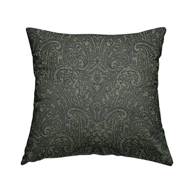 Spears Damask Cushion with Filling East Urban Home Size: 55cm H x 55cm W x 5cm D, Colour: Yellow/Black on Productcaster.