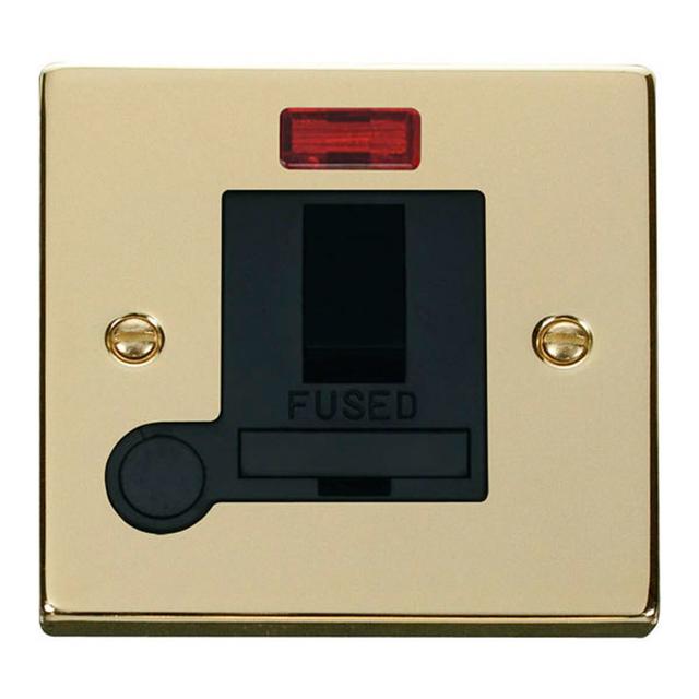 Polished Brass 13A Fused Connection Unit Switched With Neon With Flex Marlow Home Co. on Productcaster.