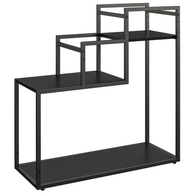 Katelijne Multi-Tiered Plant Stand 17 Stories Colour: Black Oak on Productcaster.