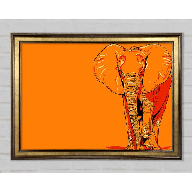 Elephant March - Single Picture Frame Art Prints Latitude Vive Size: 84.1cm H x 118.9cm W x 1.5cm D on Productcaster.