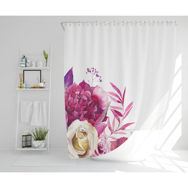 Eliscar Polyester Shower Curtain Set Rosalind Wheeler Size: 168cm H x 168cm W on Productcaster.