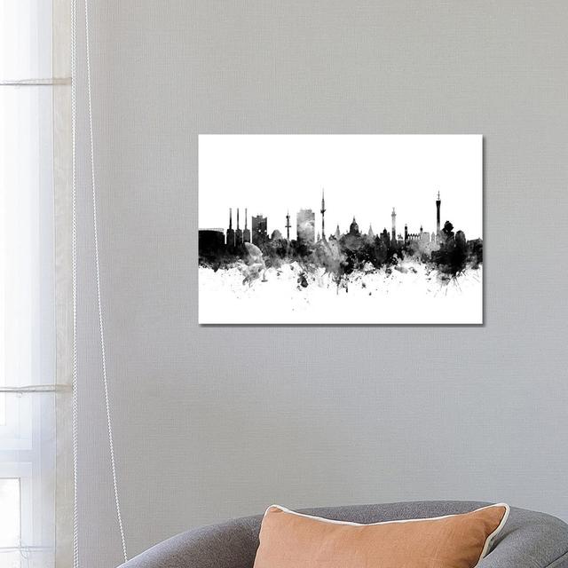 Hannover, Germany In Black & White by Michael Tompsett - Wrapped Canvas Gallery-Wrapped Canvas Giclée Latitude Run Size: 45.72cm H x 66.04cm W x 3.81c on Productcaster.