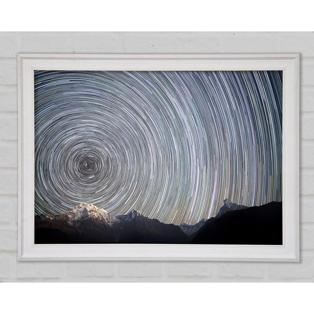 Stars At The Speed Of Light Framed Print Ivy Bronx Size: 29.7cm H x 42cm W x 1.5cm D, Format: Matte Black Framed Paper on Productcaster.