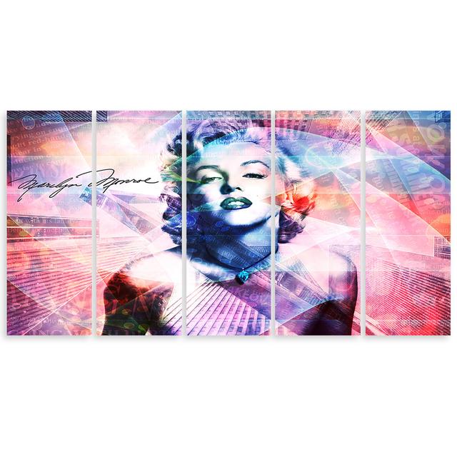 Leinwandbild Marilyn Monroe Colour Rosalind Wheeler Größe: 60 cm H x 150 cm B on Productcaster.