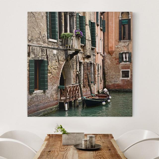 Parking Venice - Wrapped Canvas Photograph Ebern Designs on Productcaster.