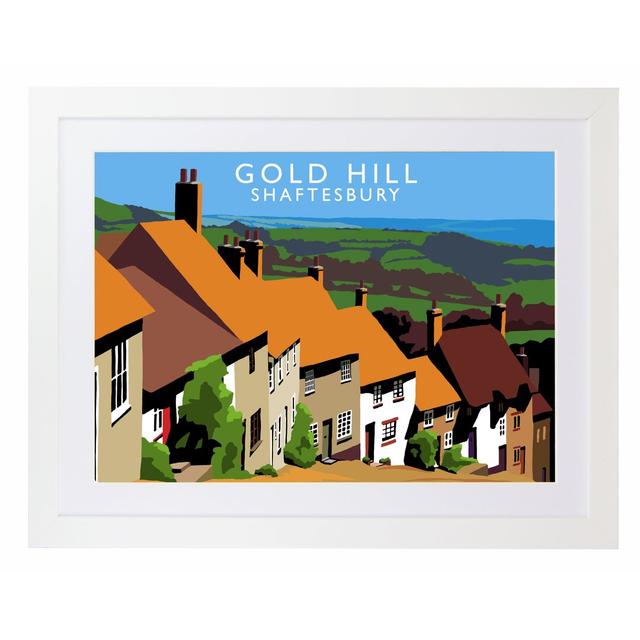 Richard O'Neil - Print East Urban Home Size: 33.5 cm H x 43.5 cm W x 2.2 cm D, Format: White Wood Frame on Productcaster.