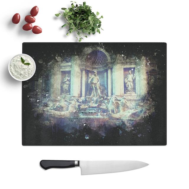 Trevi Fountain in Rome Vol.2 Chopping Board East Urban Home Size: 28.5cm W x 39cm L on Productcaster.