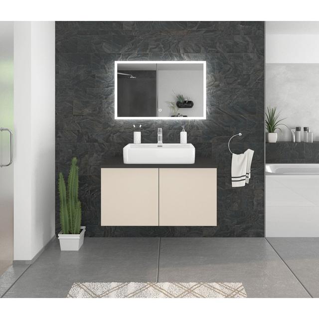 Vestavia Bathroom Furniture Suite Brayden Studio Finish: Alpine white/Cream/Anthracite on Productcaster.