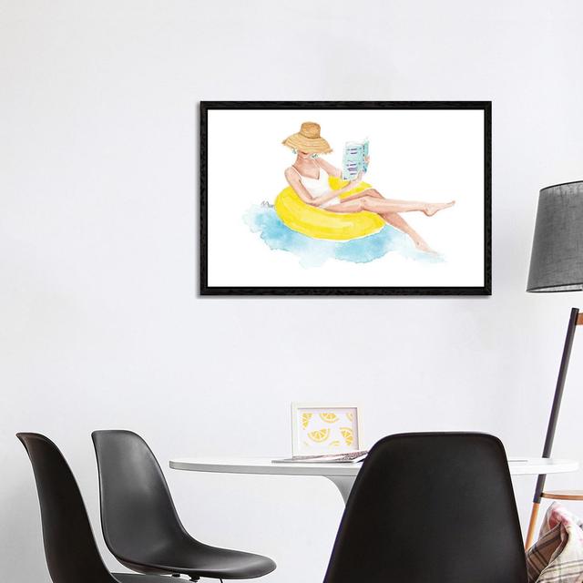 Pool Time by Style Of Brush - Gallery-Wrapped Canvas Giclée on Canvas Lark Manor Format: Black Framed, Size: 66.04cm H x 101.6cm W x 3.81cm D on Productcaster.