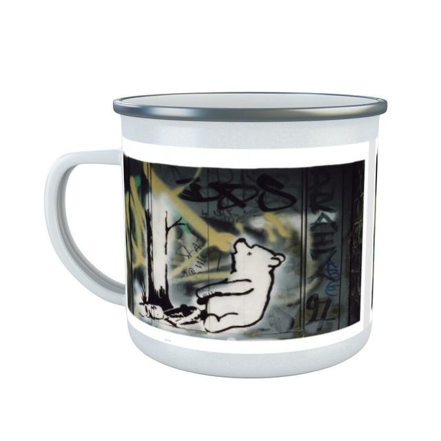 Hazlett Pooh Bear - Trap Enamel Mug Happy Larry on Productcaster.